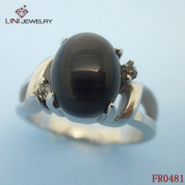 Lini Jewelry Vogue Ring Fashion Gemstone Stainless Ring Jewelry Factory