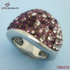 Lini Jewelry S Design Ring/Three Color Crystal
