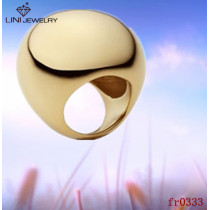 Personalized Stainless Steel Gold-plated Ring