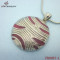 2012 Gift Stainless Steel Round Hollow Design Pendant /Enemal filled