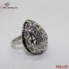 316L Stainless Steel Oval Hollow Out Ring
