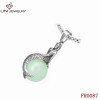 Stainless Steel Sea-Maid Pendant with Glass Stone Fit for gifts&premiums