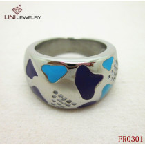 Multicolor Enamel Ring/Blue&Purple