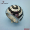 Stainless Steel Round Finger Ring/Wine Red