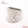 Dazzle Color Flower Ring/White