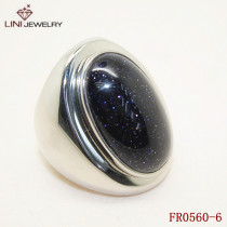 Fashion ring, A Sand Color Stone Ring,Beautiful Look Stainless steel Ring