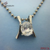 H-Shape Pendant With Crystal