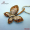 Set With Diamonds Butterfly Pendant