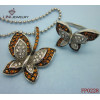 Butterfly Jewelry Sets with Crystal