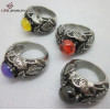 Beautiful Color Stainless Steel Stone Ring