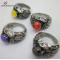 Beautiful Color Stainless Steel Stone Ring