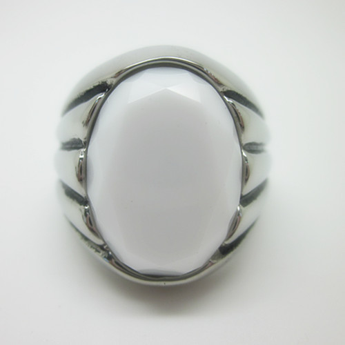 steel facet ring 