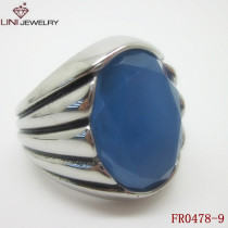China Stainless Steel Jewelry Factor, Wholesale Stainless Steel Fashion Gemstone Ring
