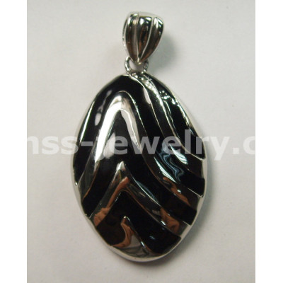 316L Stainless Steel Pendant of  ellipse shaped