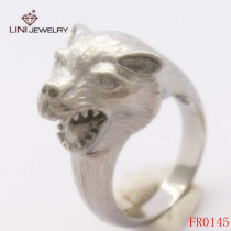 Wolf shaped   of  316l sainless steel  jewelry