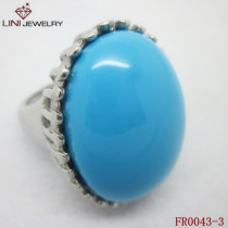Turquoise Women' s Ring,Gems Finger Ring FR0043-3