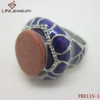 Fine making  Stainless Steel  Purple Ring FR0115-1