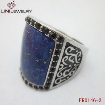 Fashion Turquoise Stainless Steel Ring  FR0146-3