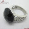 Facet Stone Stainless Steel Ring FR0149