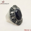 Hotable Stone Stainless Steel Ring FR0152-4