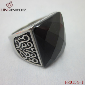 wholesale Facet stone Ring,stainless steel ring wholesaler FR0154-1