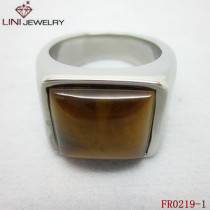 Tiger Eye  stainless steel Ring FR0219-1
