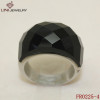 Jewelry for Christmas gift, cheap stainless titanium rings with Facet Stone FR0225-4
