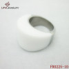 Pure White Stone Ring,Stainless Steel Ring Wholesale  FR0225-10