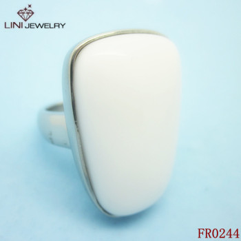 Stainless Steel Bright Charm Ring FR0244