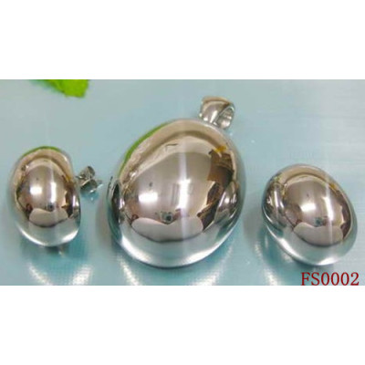 Shinny Stainless Steel High Polished Jewelry Sets  FS0002