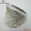 Shining Crystal Stainless Steel Ring FR0467-3