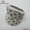Morning Star Crystal Stainless Steel Ring FR0467-2