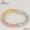 Gold and Rose Color Plated Stainless Steel Bracelet  FB0038-1