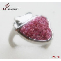 Heart Design Beautiful Stainless Steel Ring FR0637
