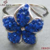 Shiny Flower Design  Stainless Steel Ring FR0639