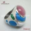 2013 fashion gemstone ring, stainless steel ring, 316L FR0642