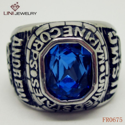 2013 Newest Big Royalblue Diamond ringsFR0675