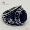 2013 Fashion black Glass stone ringsFR0676