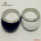 Newest fashion natural black glass ring , big gemstone rings