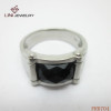 2013 Fashion black Glass stone ringsFR0704