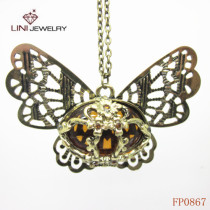 2013 Elegant  Butterfly pendant & Necklace FP0867