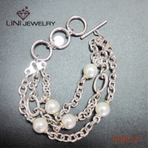 361LStainless Steel Pearl Bracelet FB0037
