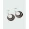 Best sale for 2012 Black & White Epoxy round alloy Earring