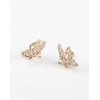Charm style for 2012 with 3D Butterfly Earring in rhinestone with gold plating