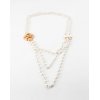 New styles multi-layer Pearl with Flower pendant necklace