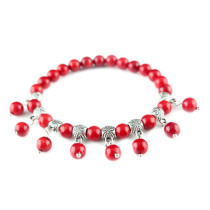 Fashion Red Bead Ball Bracelet