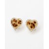 2012 New Fashion Leopard Ladies Heart Earring