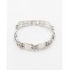 2012 Delicate Zinc alloy bracelet with rhinestone in silver plating