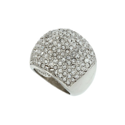 Hot sale for SS2012 Pave crystal silver ring
