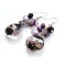 Hot selling Purple Glaze earring